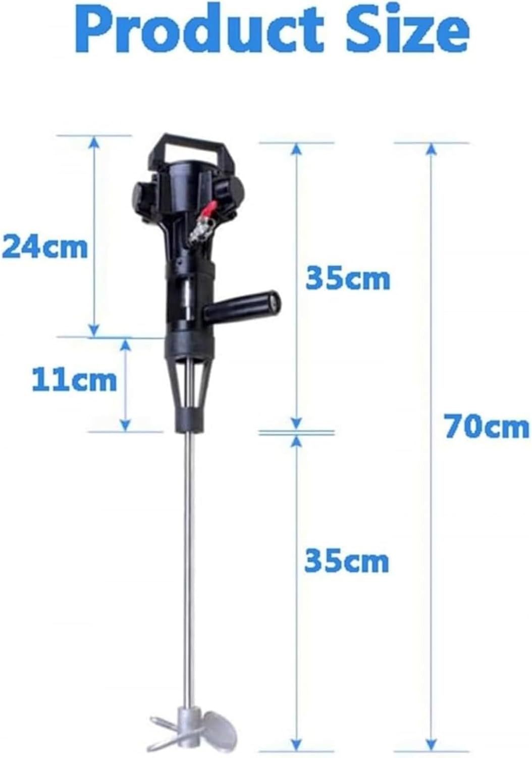 Hand held Pneumatic Paint Mixer Stainless Steel Mixer Blade Ink Mixer Machine 5 Gallons Pneumatic Agitator