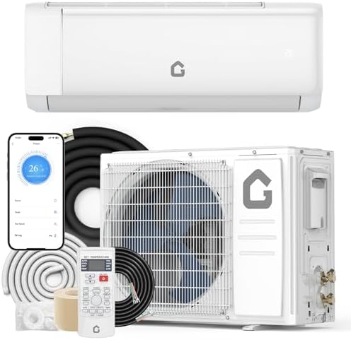 21 SEER2 18000 BTU Mini Split Air Conditioner, 2025 New Update 230V Split AC Unit Heating and Coolings up to 1250, Inverter Ductless Air Conditioner w/Wifi,Remote Control.More Energy Efficient