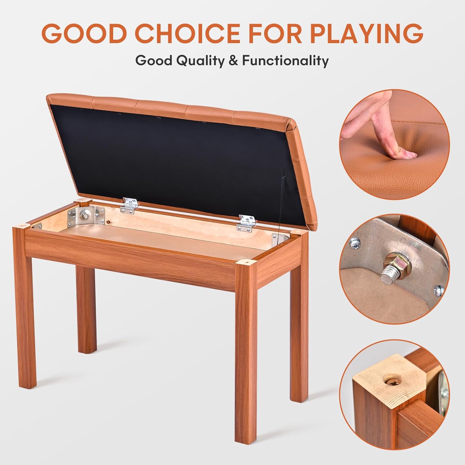 ZHRUNS 88 Key Piano Keyboard Digital Piano with Solid Wood Furniture Stand