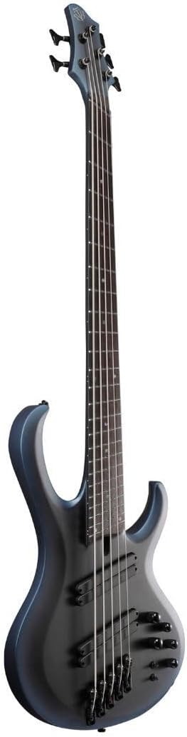 Ibanez BTB605MS Bass Workshop 5-String Right-Handed Multi Scale Electric Guitar with Panga Panga Fretboard (Midnight Arctic Ocean Matte)