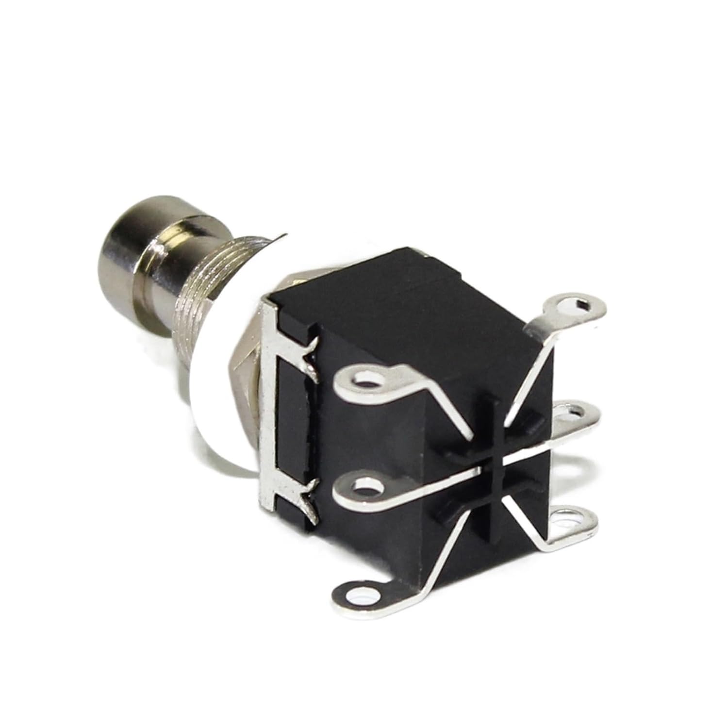 50PCS Footswitch ON-ON Latched 6 Pin Guitar Effect Pedal Push Button Foot Switch with Solder Terminal