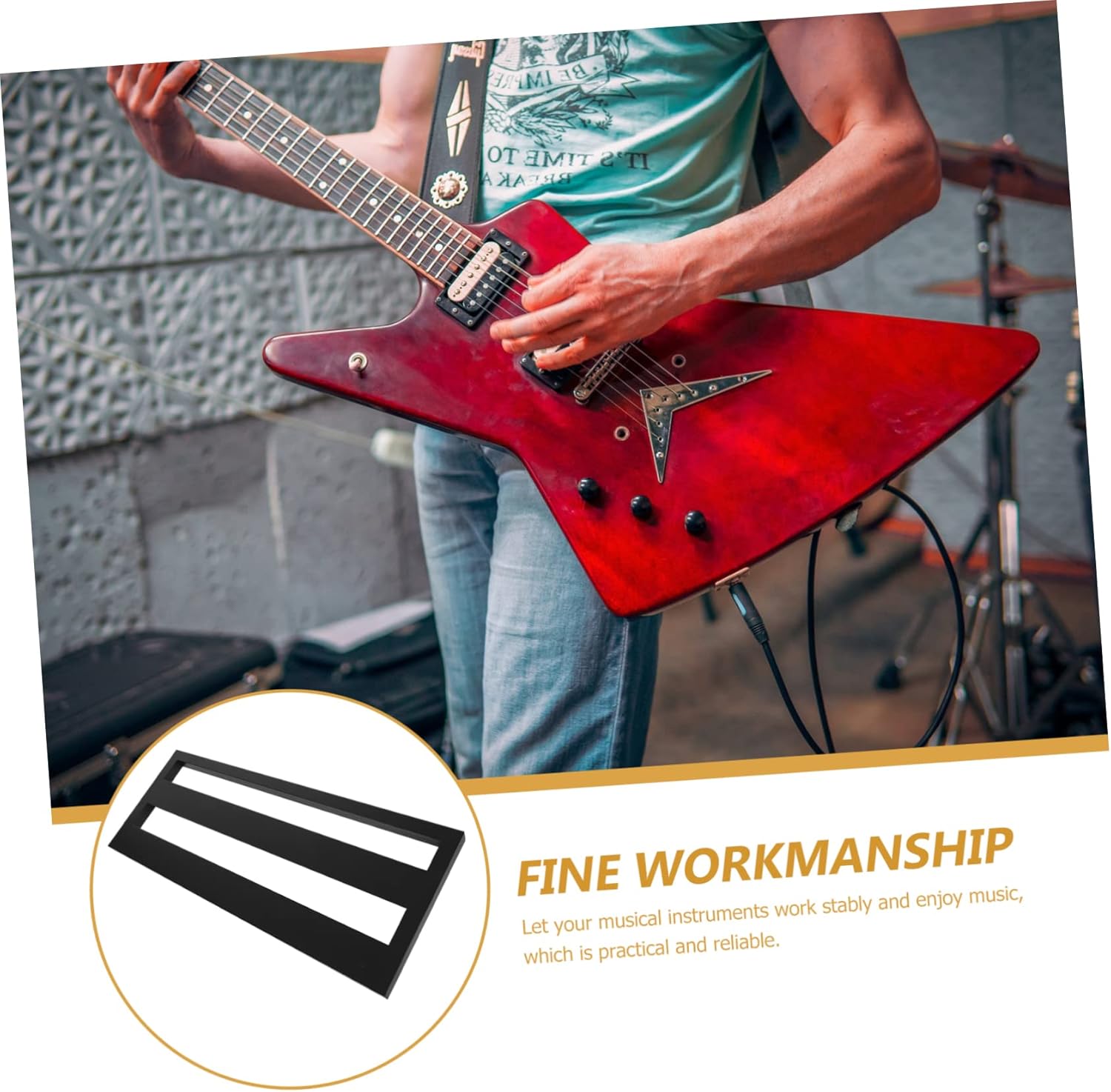 Aluminum Alloy Portable Guitar Pedal Board Carry Bag Effector Holder for Stage Performance Lightweight Supply Space for Musicians and Guitarists