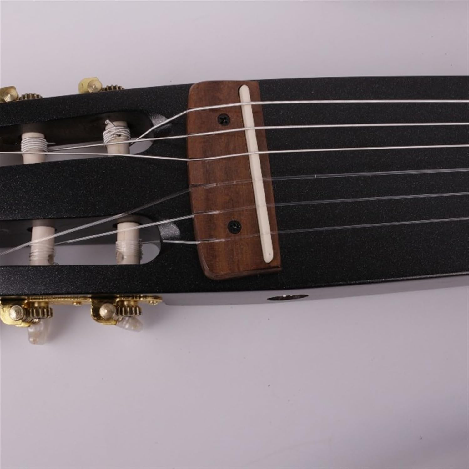 VENEKA Headless Electric Guitar 22 Frets Silent Nylon String Headless Electric Guitar Built in Effector Travel Portable Foldable Guitar (Color : 02)