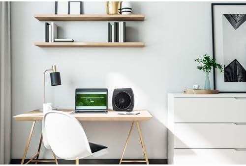 LightAir LAMINIBL3 Black Cellflow Compact Tabletop, Quiet and Portable Mini Air Purifier for Bedroom, Bathroom, Living 210 Sq.Ft, Removes Airborne Viruses, Mold, Smoke & Dust, Rooms up to 215sq ft