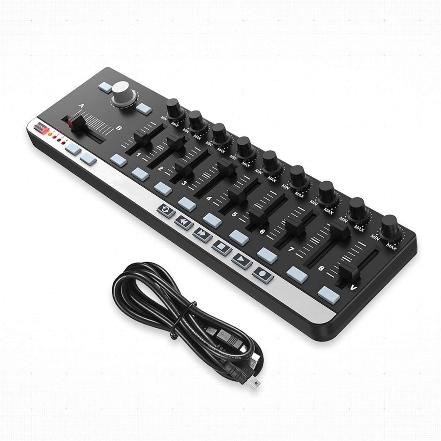 Keyboard Piano Portable Mini USB 9 Slim-Line Control MIDI Controller Electronic Musical Instrument