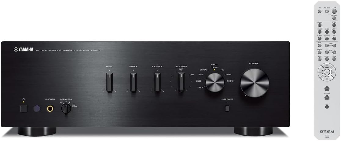 YAMAHA A-S501BL Natural Sound Integrated Stereo Amplifier (Black)
