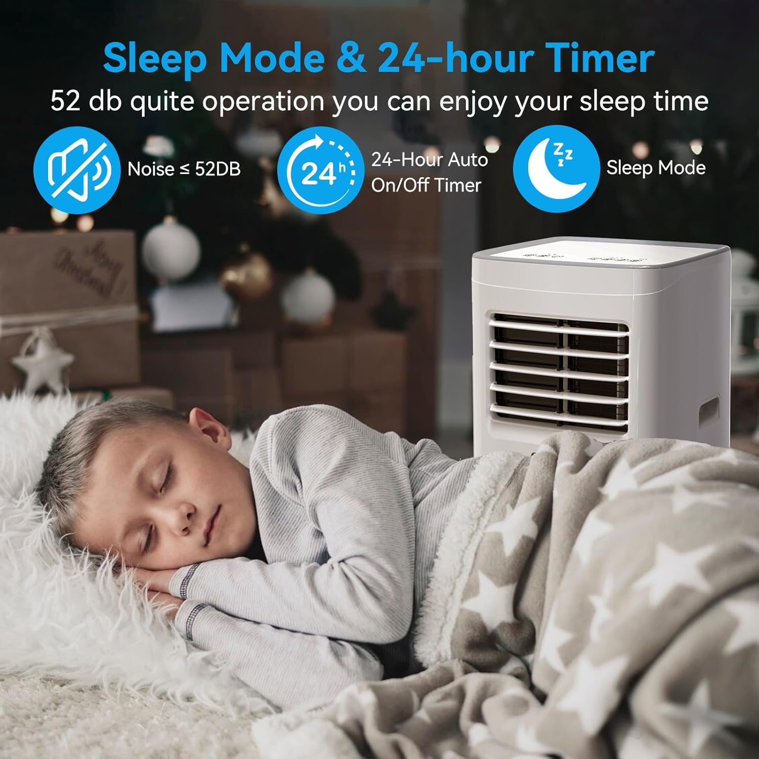 Portable Air Conditioners,8500 BTU air conditioner Cools Up to 360 Sq. Ft. 3 in 1 Portable AC with Remote Control,24H Timer, Smart Sleep Mode,Window Installation Kit & Filter Cleaning Brush