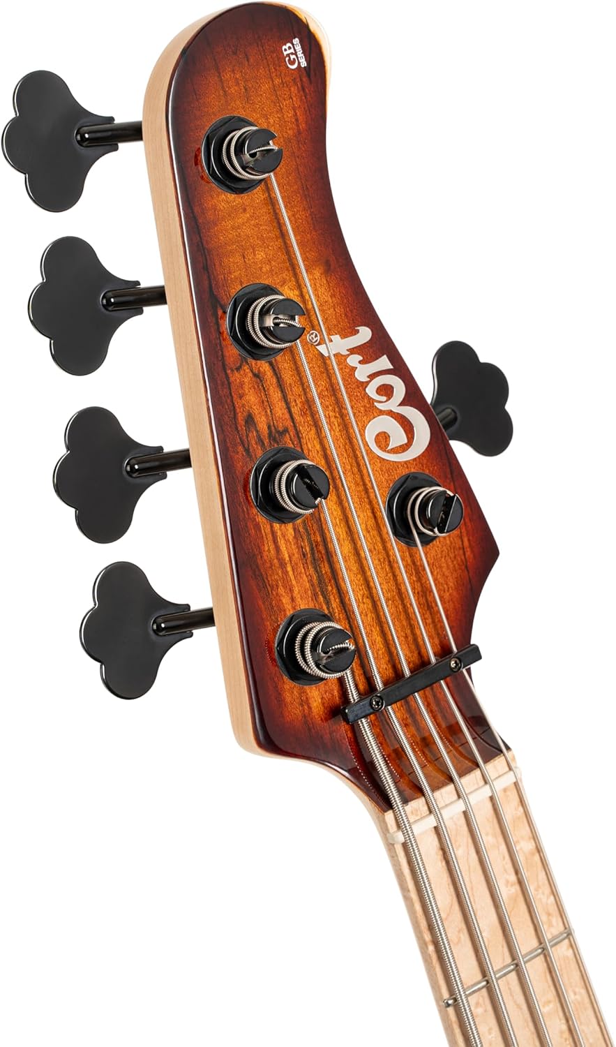 Cort GBFUSION5ABB GB Series Fusion 5 String Bass Guitar, Antique Brown Burst