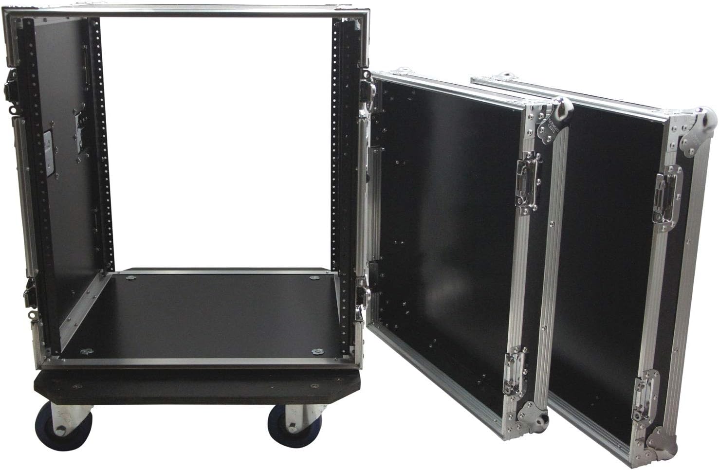 Harmony Audio Cases HC12UADC Flight DJ Amp 12U Veritcal Rack Amplifier DJ Case Wheels