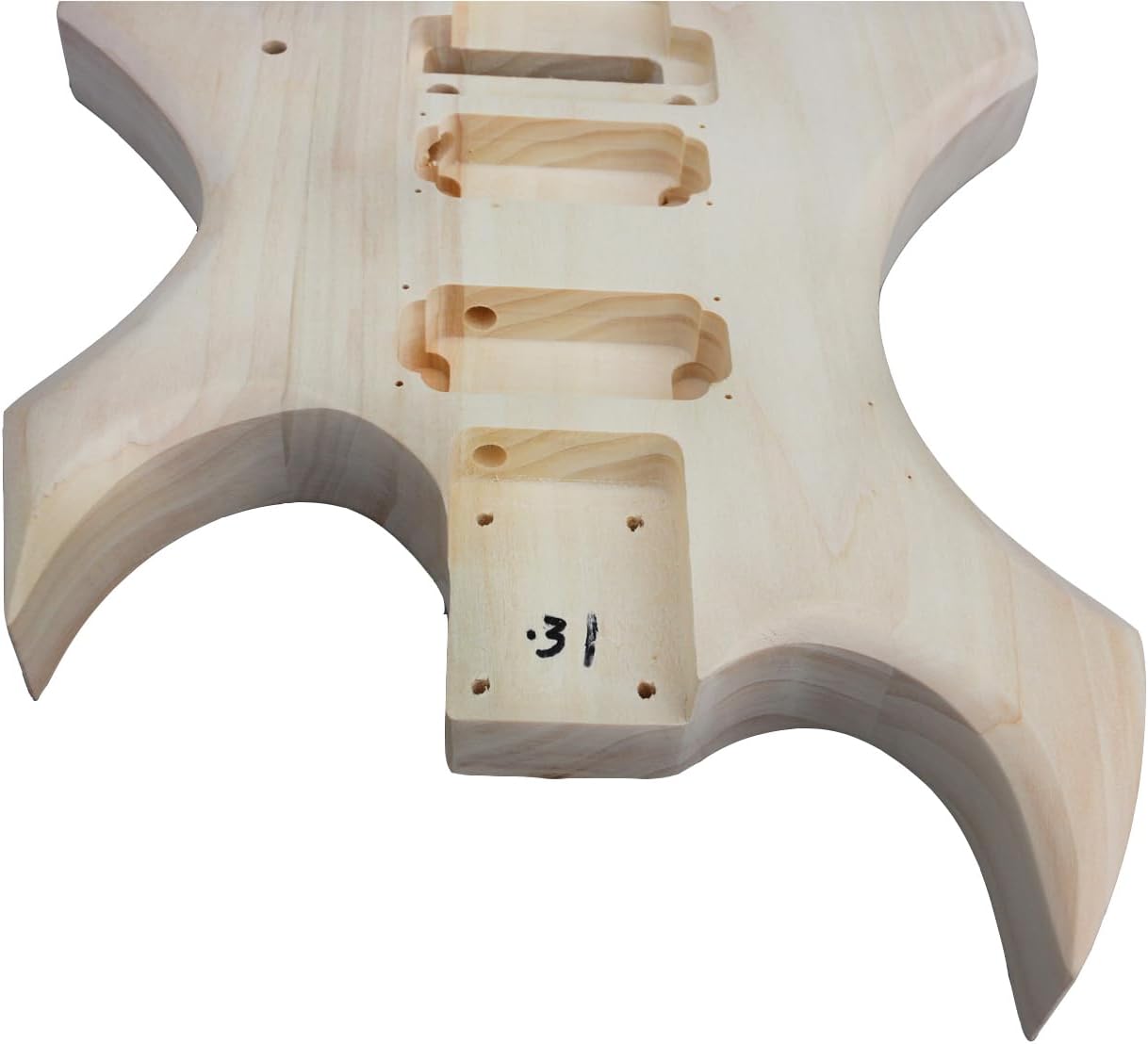 WUQIMUSC DIY electric guitar kits Basswood Guitar Body Mahogany Neck 24 fret 25.5 inch build on your own