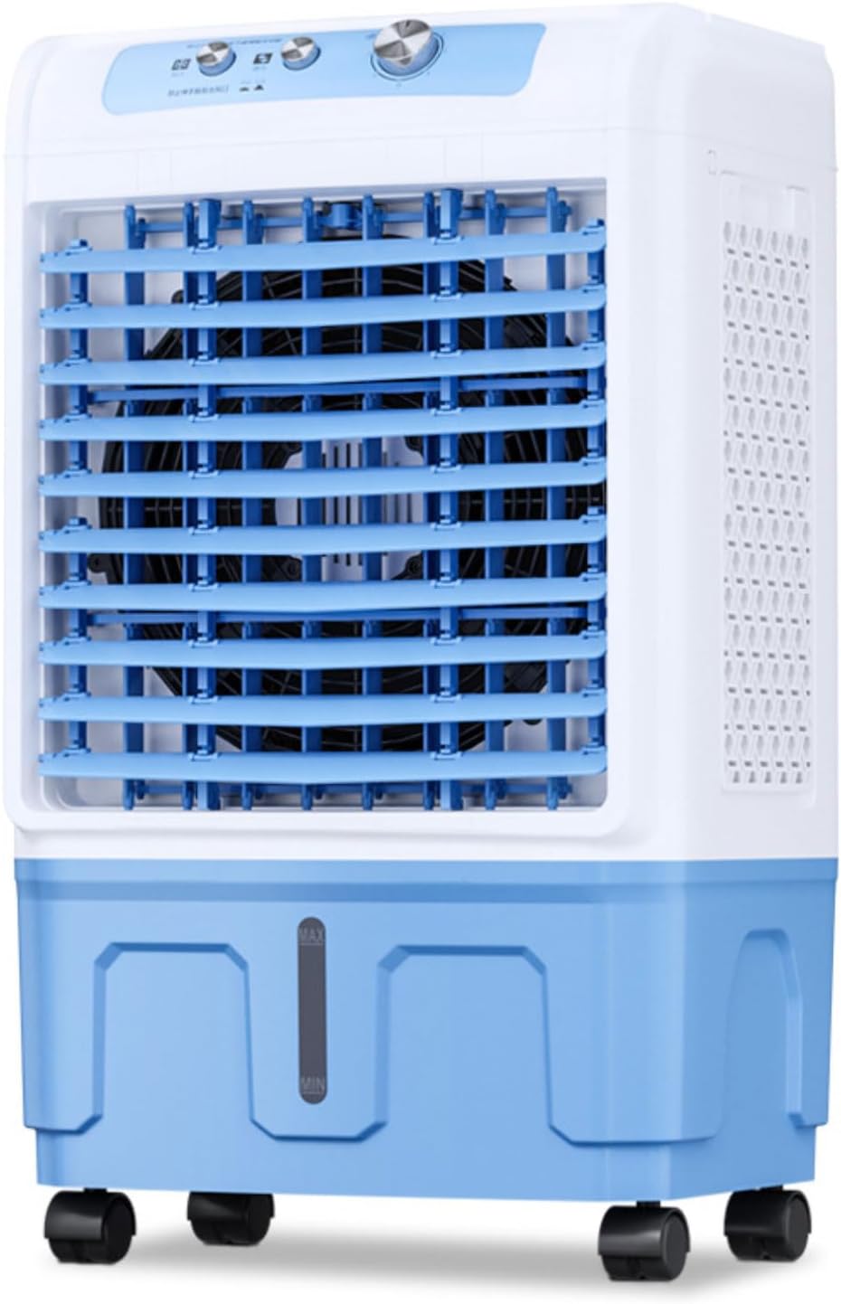 Portable Air Conditioner 20/30/40L Water Tank Air Cooler with Ice Packs 3-in-1 Evaporative Cooling Fan 120°Oscillation 36dB Energy Efficient 4 Wheels-Portable Air Cooler for Home Office