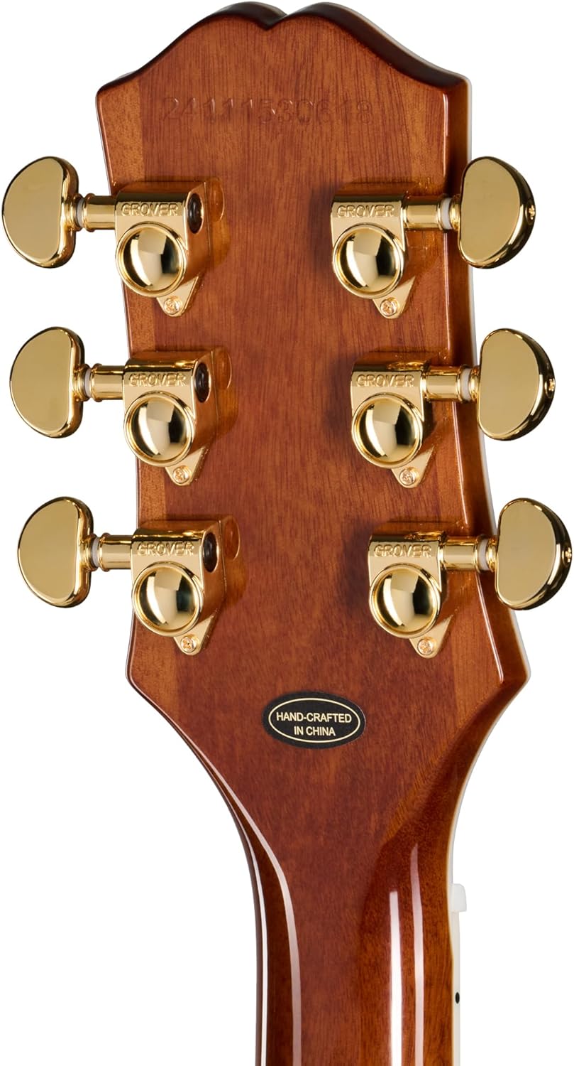 Epiphone EXCLUSIVE Les Paul Custom Quilt AAA, Trans Amber with Bag