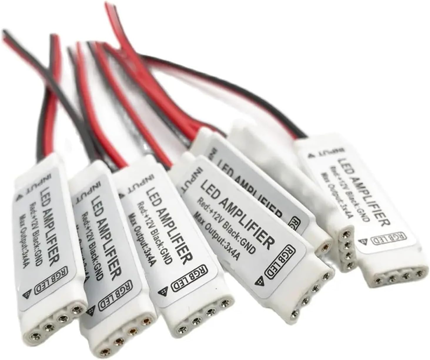 10pcs RGB LED Amplifier Controller DC12V 12A Suitable for RGB SMD 5050 3528 LED Light Strips