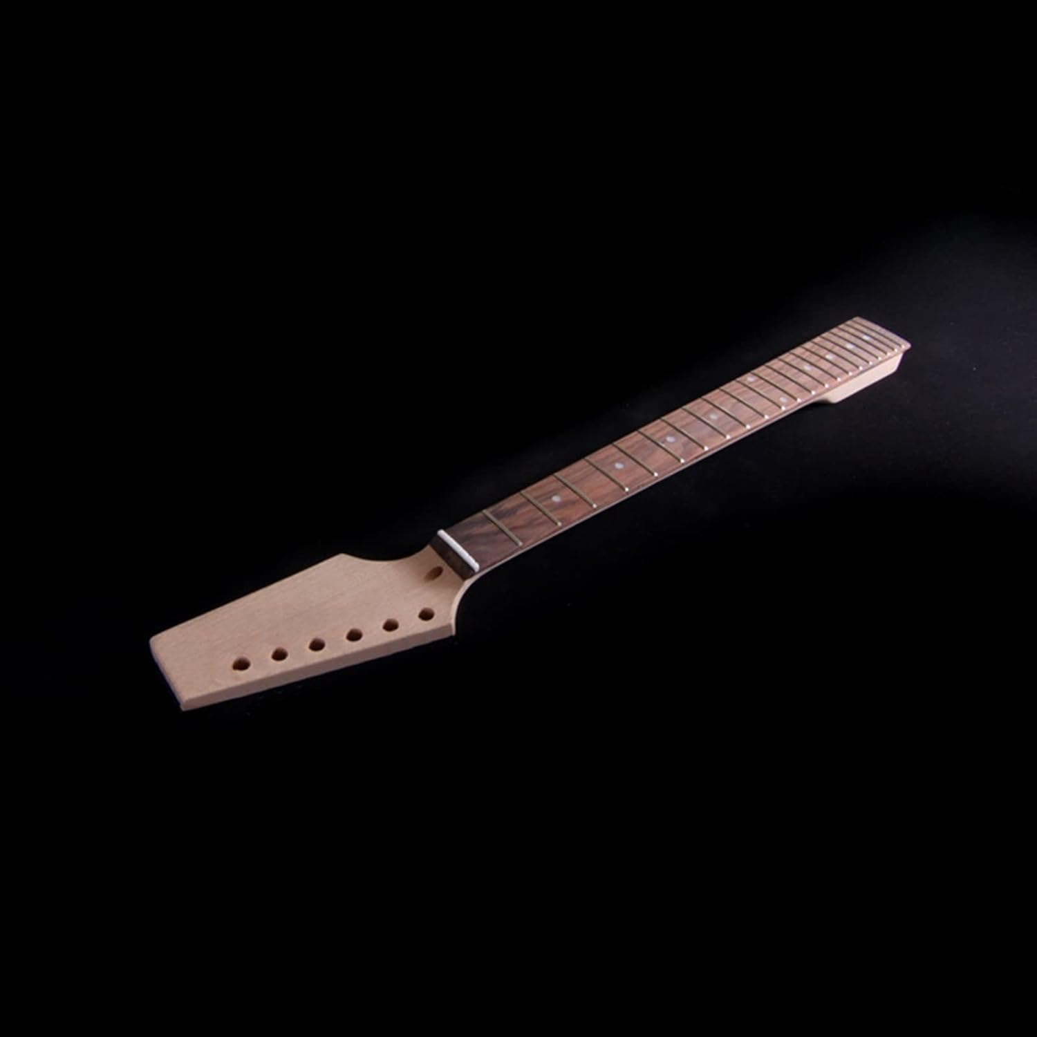 DIY Electric Guitar Kit Semi-Hollow Body Mahogany with Basswood Top F Hole Mahogany Neck Unfinished Electric Guitar Kit