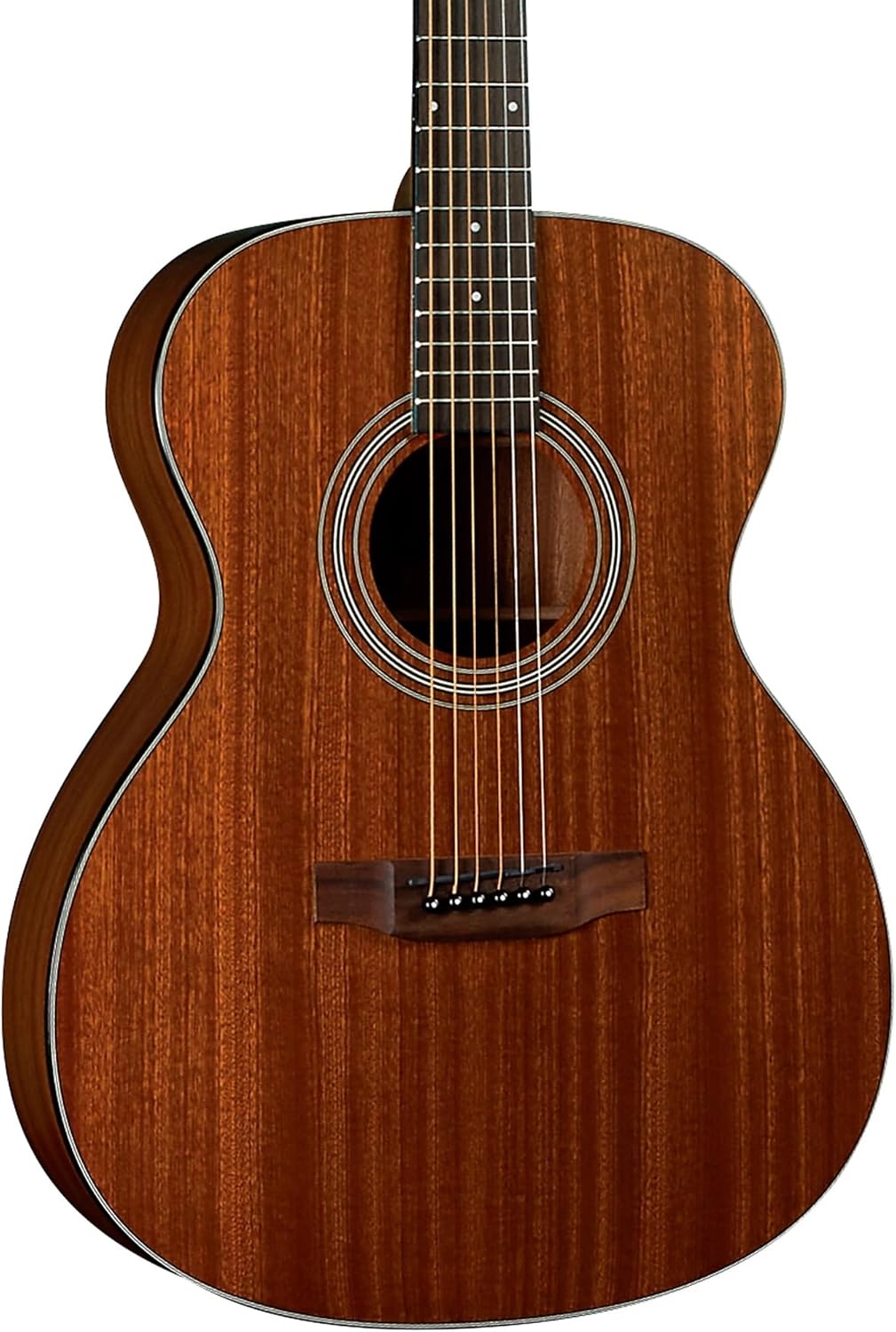 Bristol BM-15S Solid Top 000 Acoustic Guitar – Mahogany Body, Slim Neck, Chrome Tuners, Semi-Gloss Finish