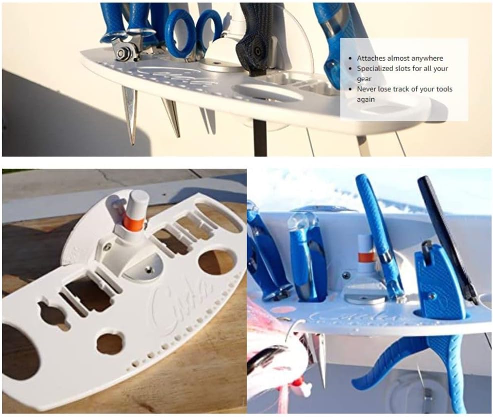 Cuda Fishing Accessories Tool Organizer with SeaSucker Vacuum Mount Technology, 14 x 5.2 x 6 inches, (23029)