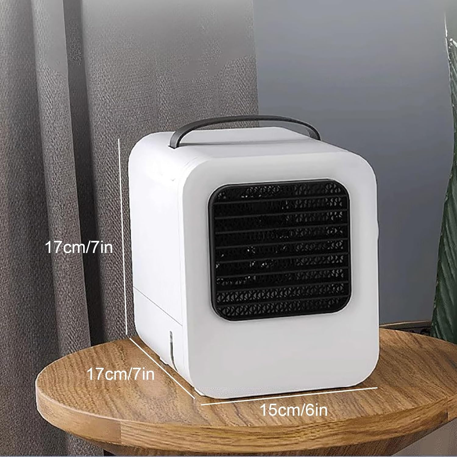 Personal Evaporative Air Cooler, Portable Air Conditioners with 0.13Gal Water Tank, 3 Wind Speeds, Small Swamp Cooler for Room Bedroom Office