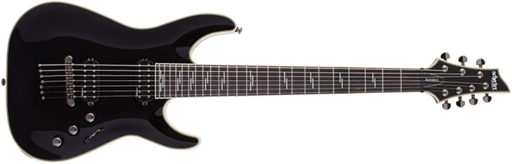Schecter C-7 Blackjack Electric Guitar - Black Gloss