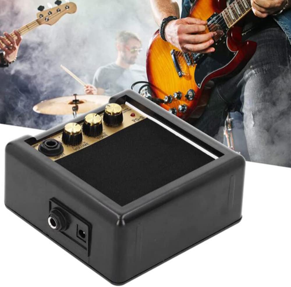 Guitar Amplifier Small Guitar Speaker Connect with Earphones Not Affect Others Two Power Supply Methods Suitable for Electric Guitars Folk Guitars