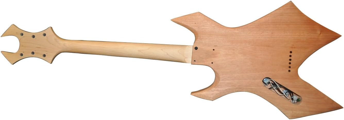 RSW DIY Electric Guitar Kit, Mahogany Body, Maple Neck, Rosewood Fretboard, 24 Frets, Right-Handed