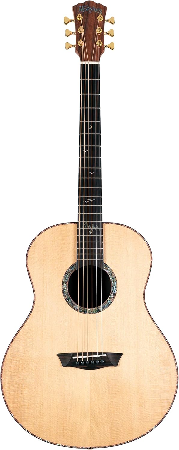 Washburn Bella Tono 6 String Acoustic Guitar, Right, Gloss Natural (BTS24S-D)
