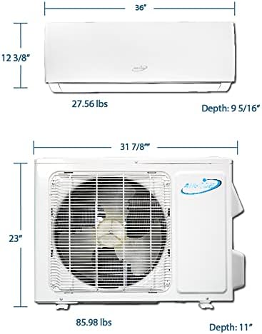 18000 BTU Mini Split Air Conditioner – Ductless AC/Heating System - 1.5 Ton Pre-Charged Inverter Heat Pump – 18 SEER - 15’ Lineset & Wiring - 100% Ready to Install - USA Parts & Support