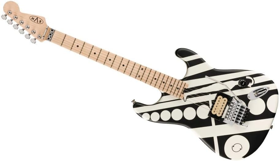 EVH Striped Series Circles Electric Guitar - Crop Circles