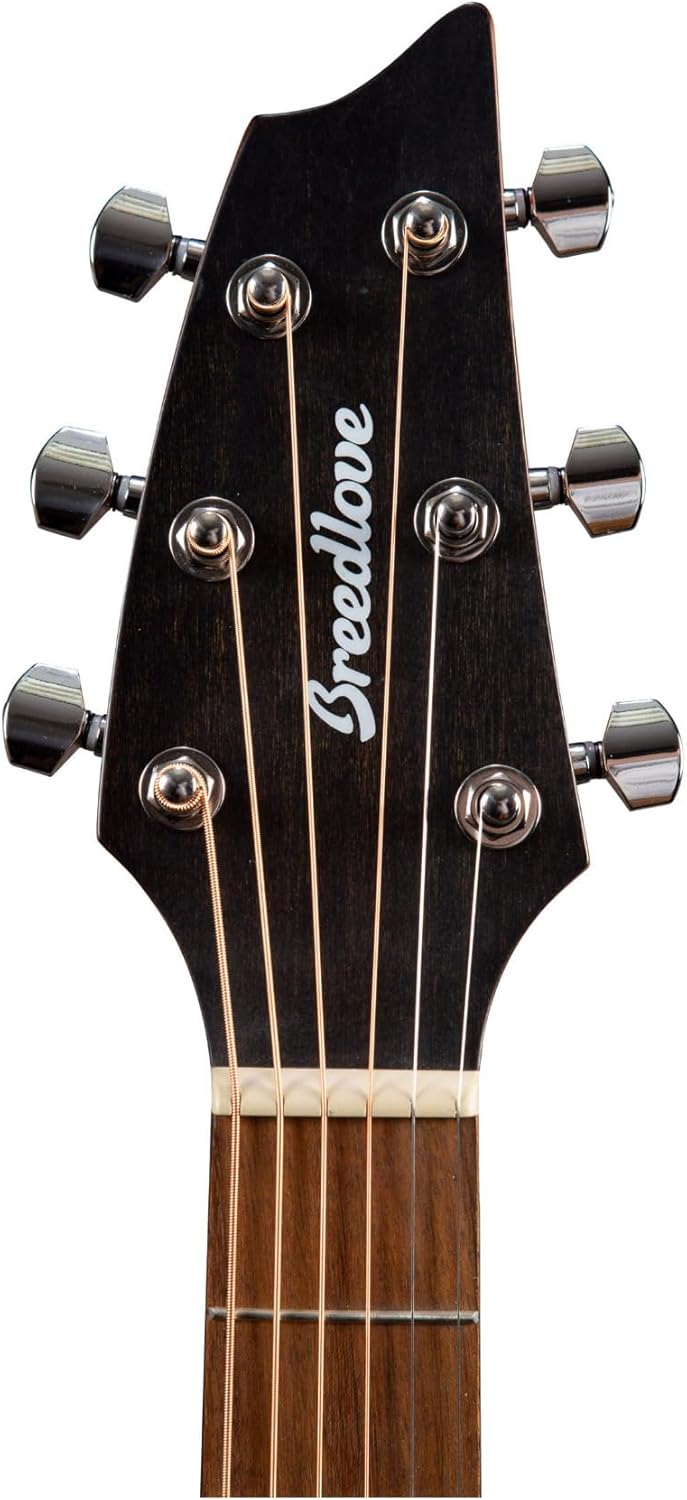 Breedlove Discovery S Concert Body EcoTonewood African Mahogany Top 6-String Acoustic Guitar with Slim Neck (Right-Handed, Natural Satin)