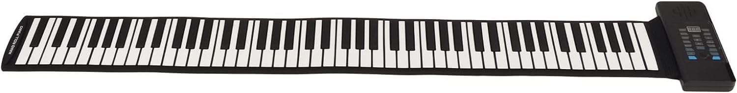 Keyboard Piano, Roll Up Piano, Foldable Digital Piano, Portable Electric Piano with 88 Keys, Pedal, Arranger Keyboards with Speakers, LED Display, MIDI Smart Piano for Birthday Gifts