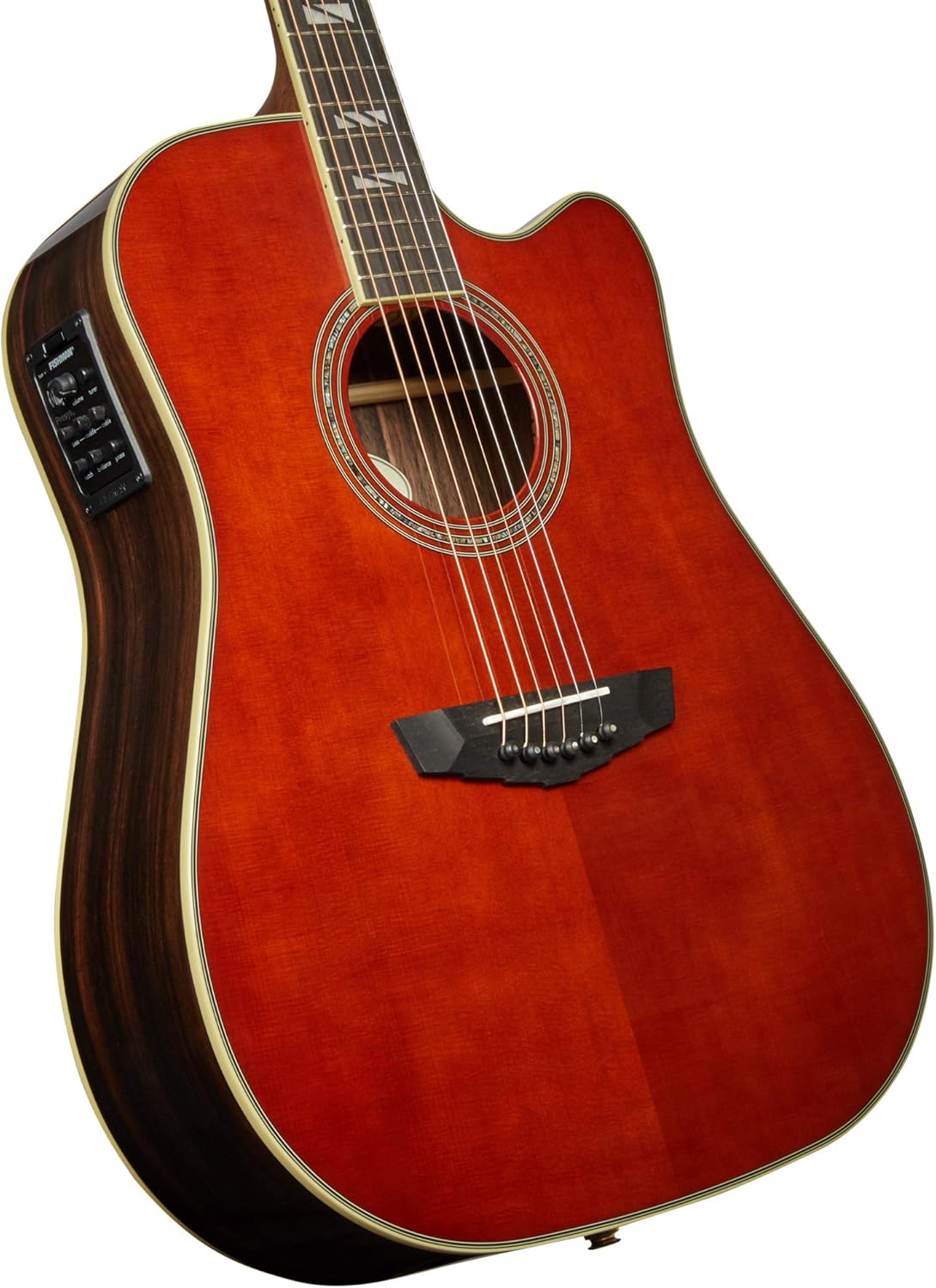 D'Angelico 6 String Acoustic-Electric Guitar, Right (DAED500AUBGP)