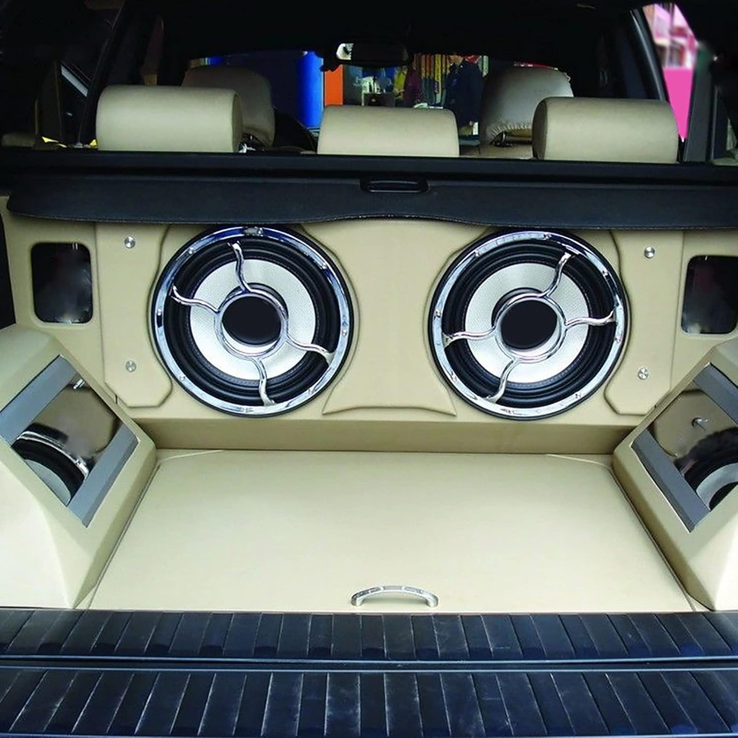 2 Car Audio Power Capacitor with Red LED Digital Voltage Display, Stabilizer for Amplifier, 10 16V DC Modified Auto Accessory, Aluminum Alloy ABS Material