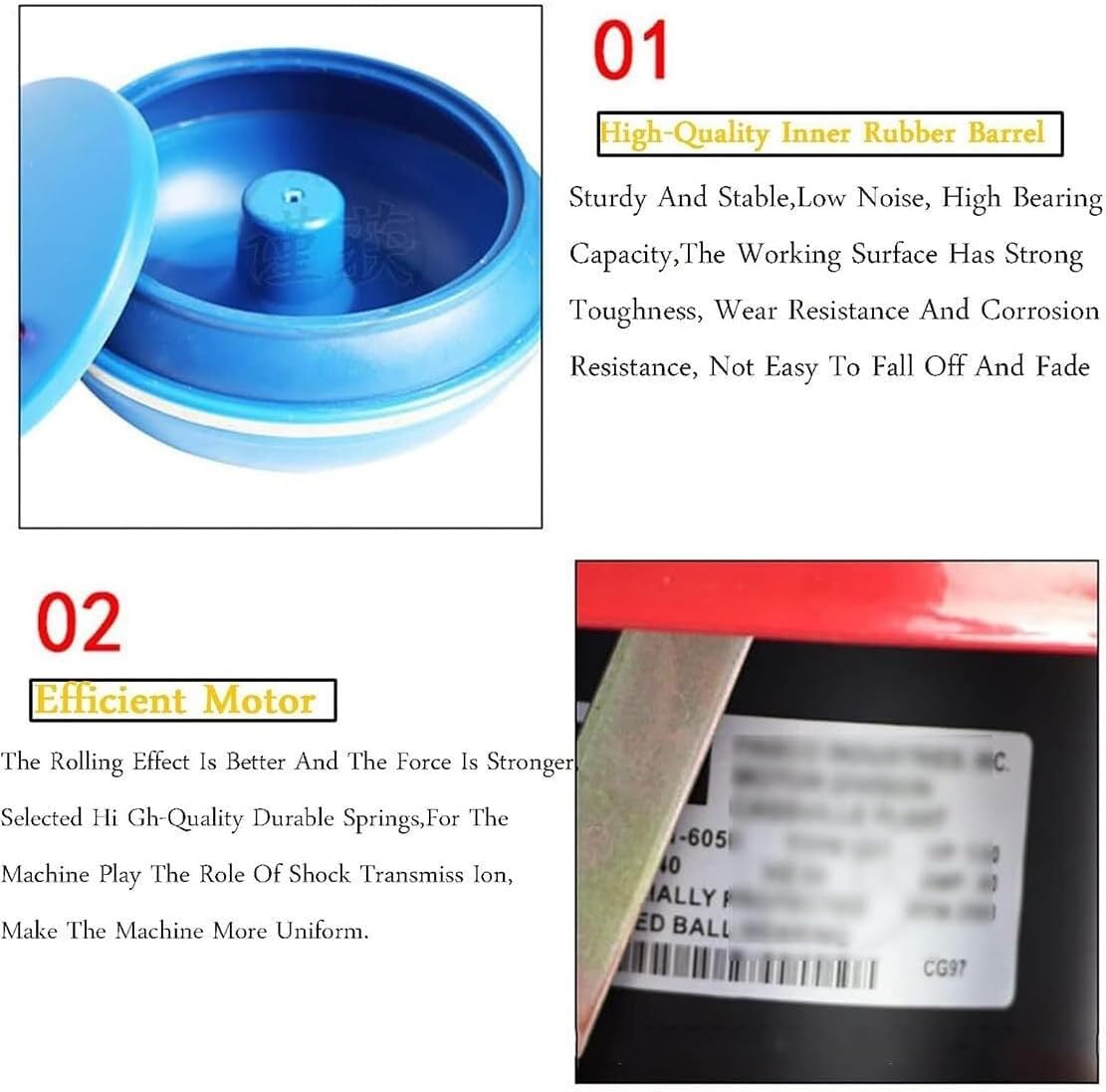 Jewellery Polishing Machine and Finisher Machine, 130W Vibrating Polishing Drum, Magnetic Tumbler Jewelry Polisher for Jade Jewellery, Agate