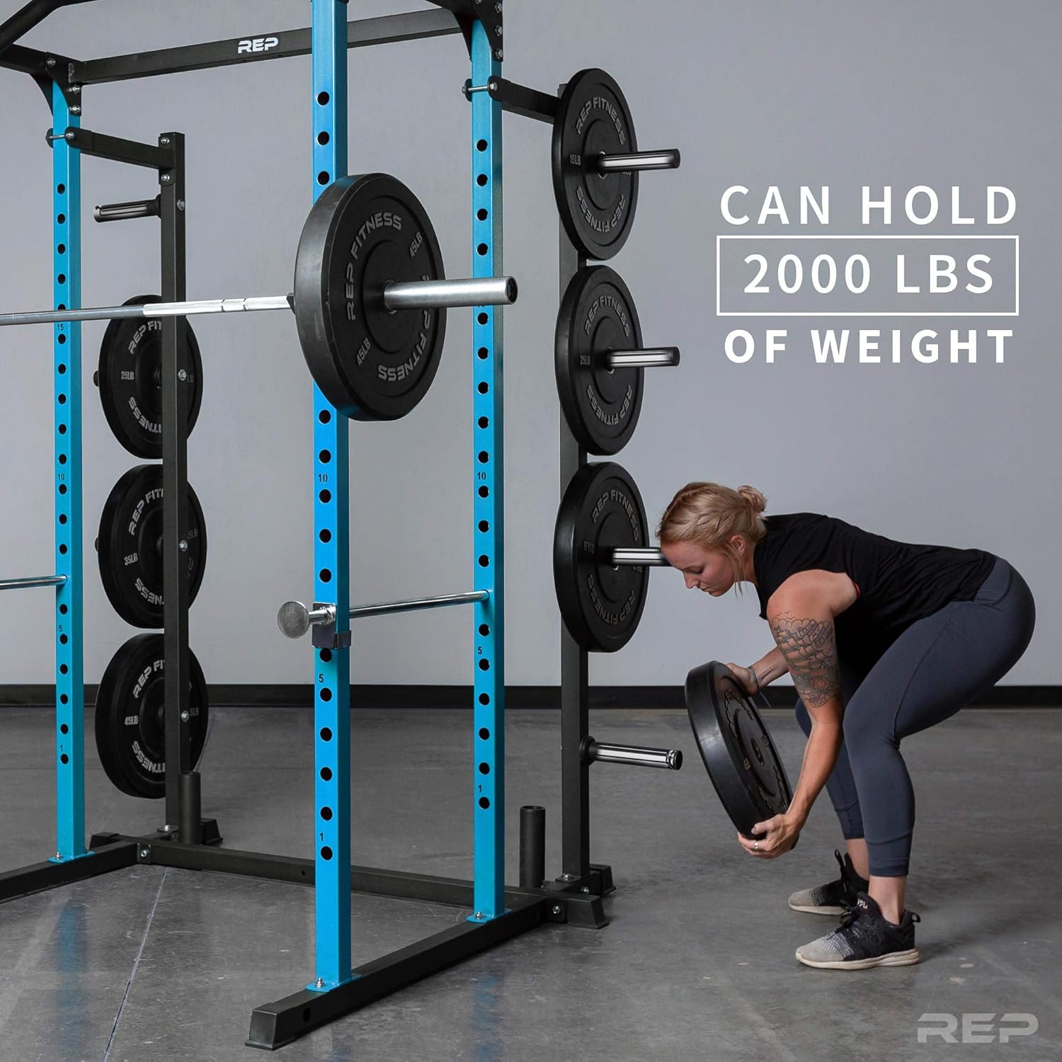 REP Fitness Weight Storage Accessory for 1000 Series Power Racks - Attachment for PR-1100 and PR-1000 Weight Cages