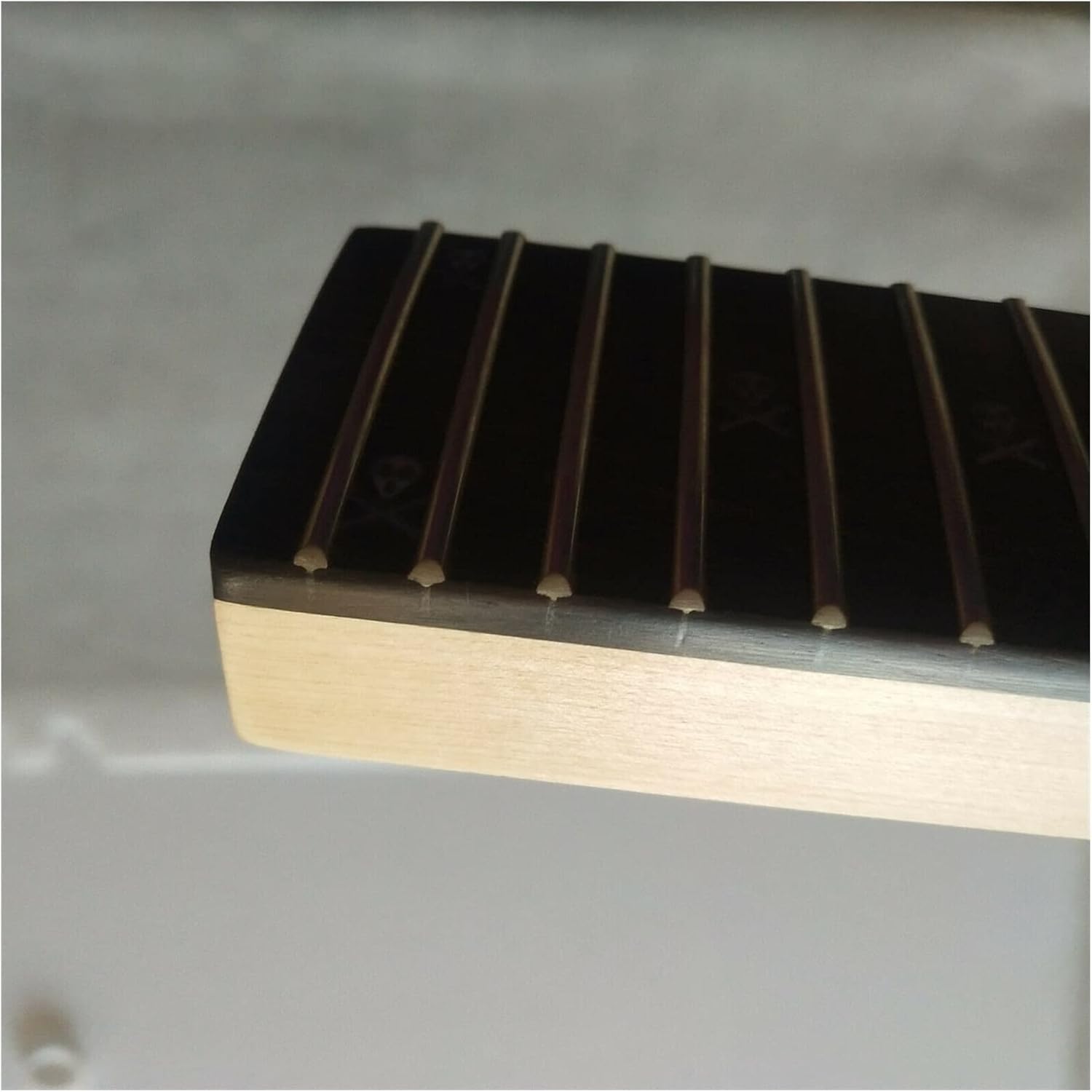 Left Hand Electric Guitar Neck Maple Rosewood 24 Fret 25.5