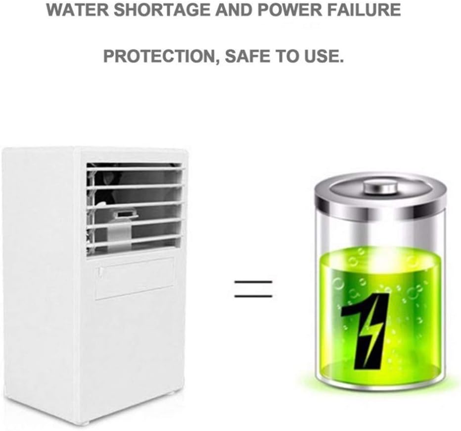 Air Cooler for Home Office Mini Portable Air Conditioner Table Desk Small Home Office Bladeless Fan Humidifier Quiet Personal Moisturizing Air Cooler Fan