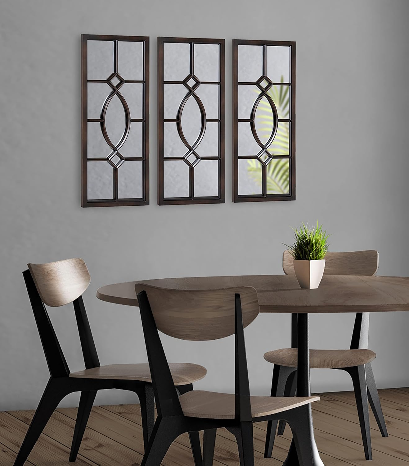 Kate and Laurel Cassat Window Wall Accent Mirror, 13