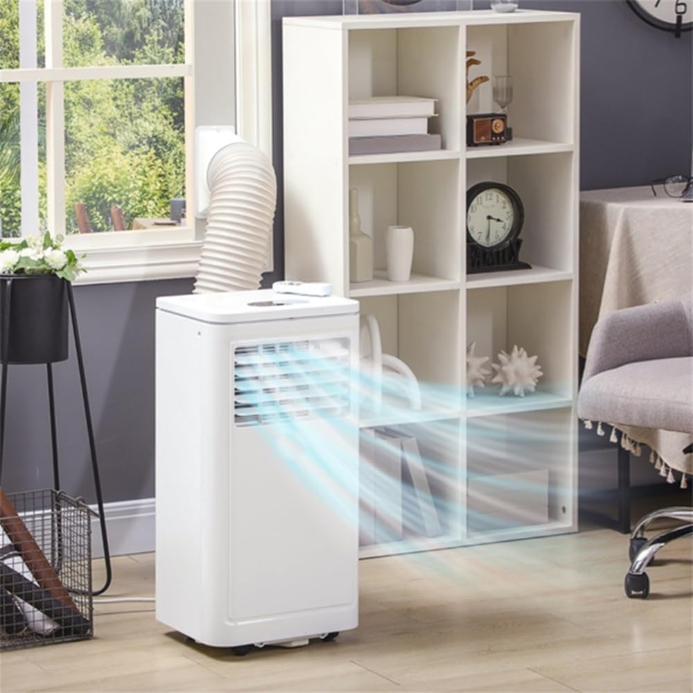 3-in-1 Portable Air Conditioner with 8000 BTU Cooling, Dehumidifier and Fan, LED Display, Remote Control, Washable Filter, for Rooms Up to 441 sq.ft.