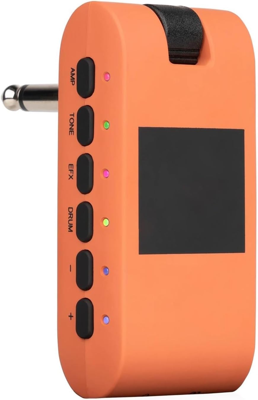 Professional Guitar Effects Pedals Portable Bass Headphone Guitar Amp With 28 Built In Drum Rhythms