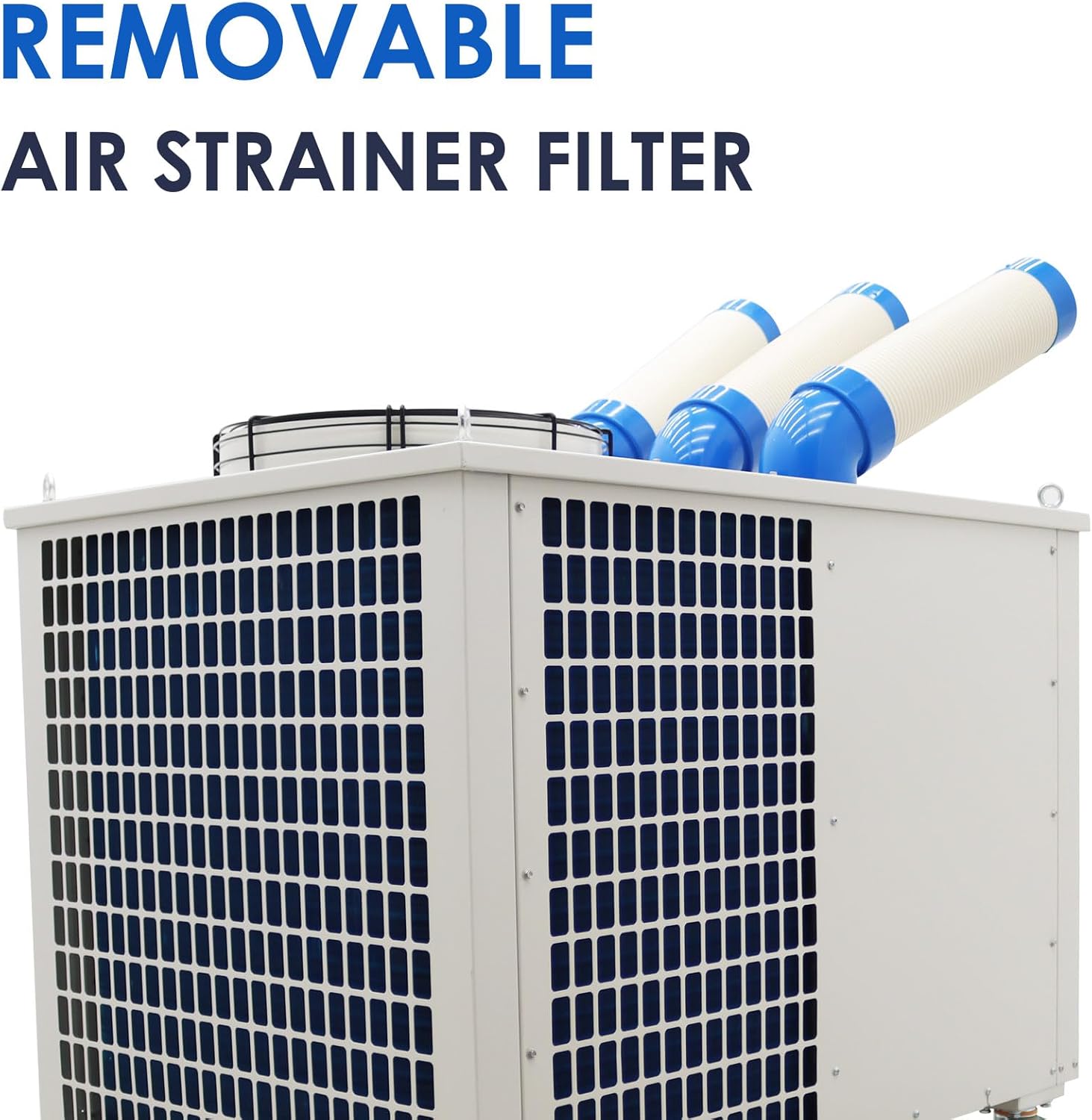 220V Commercial Portable Cooling Aircon 29,800 BTU Industrial Mobile Outdoor Spot Cooler Air Conditioner Three Columns 1550m³/h 3150W