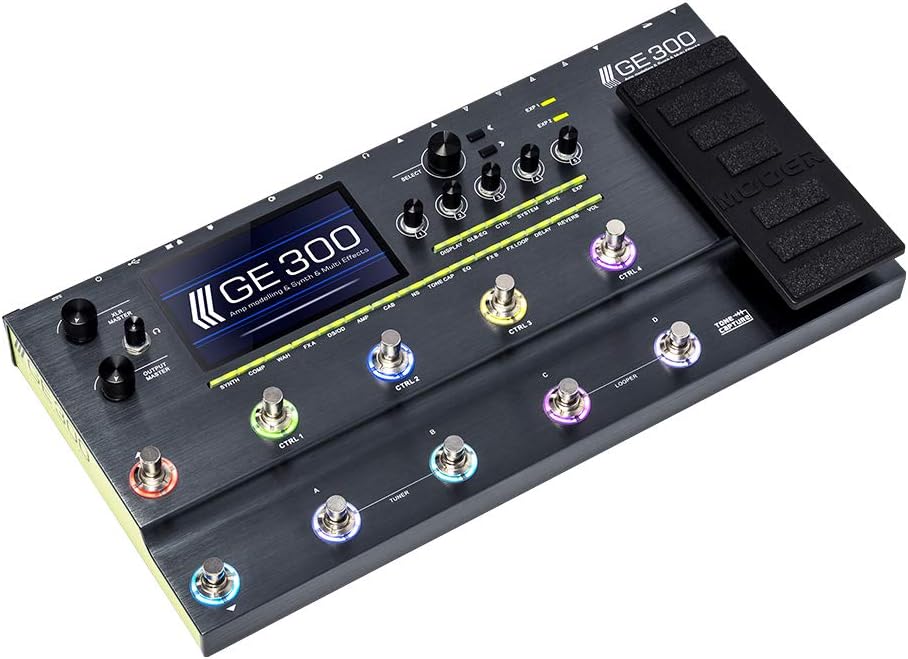 MOOER GE300 Amp Modelling, Multi Effects, Guitar Synth Pedal, Flagship Multi Effects Instruments Processor for Guitar Recording,Stage Live show