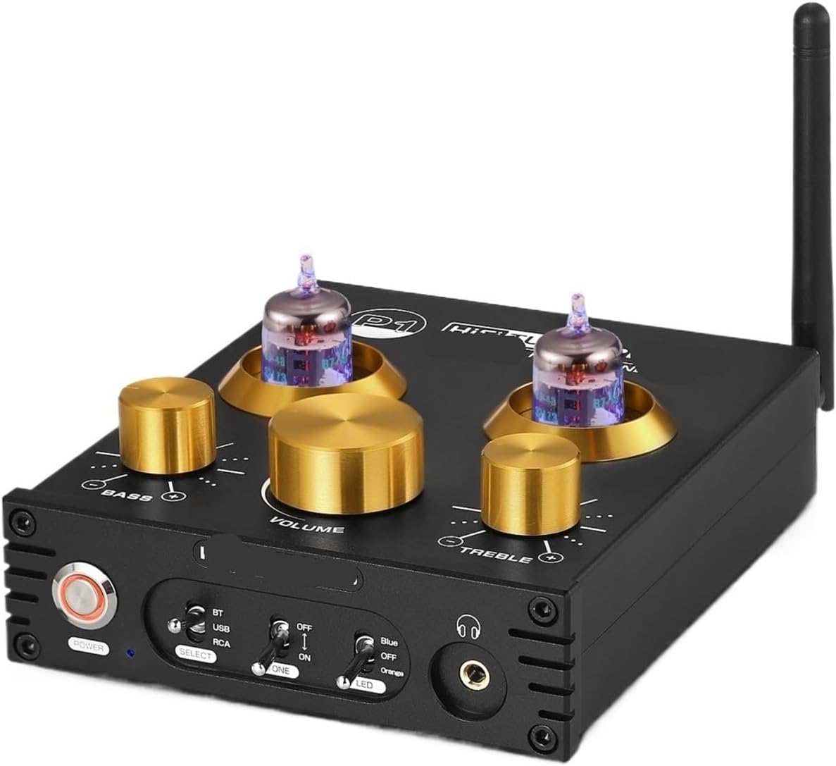 P1 HiFi 5654 Tube Preamplifier 5.0 Audio Receiver U DAC Headphone Amplifier X