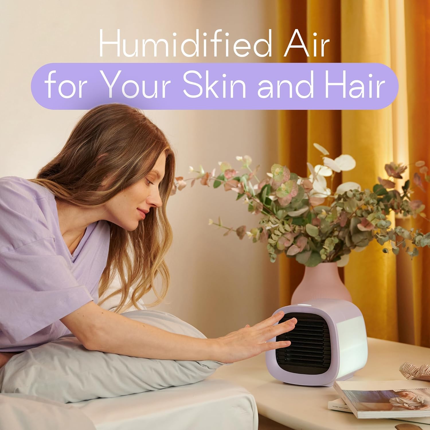 Evapolar Portable AC Unit- Small Personal Air Conditioners - Mini Evaporative Air Cooler for Desk and Camping - Swamp Cooler - Evachill, Lavanda