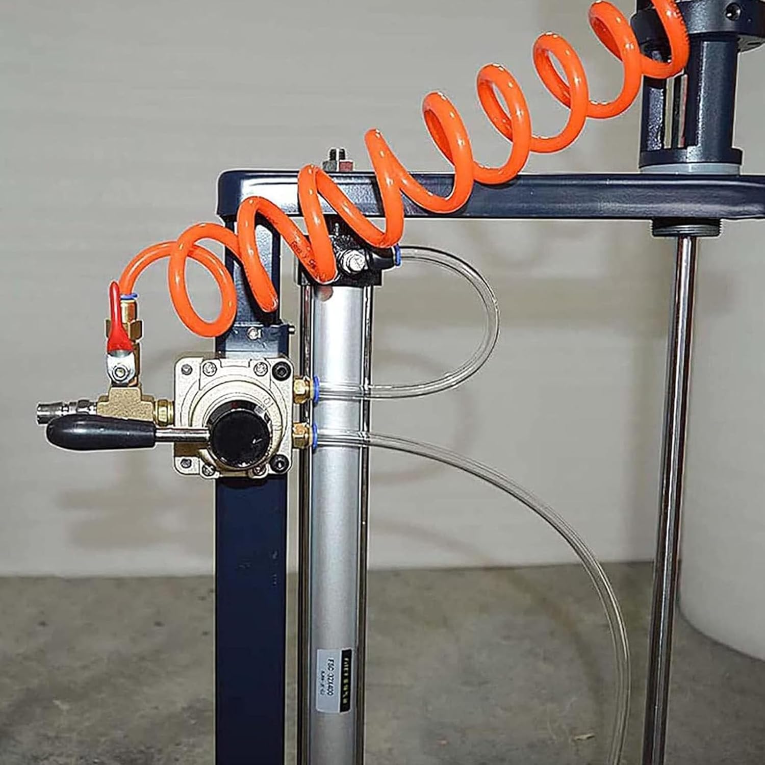 Automatic Paint Stirring Machine, Pneumatic Air Automatic Paint Mixer, 5 Gal/20l Lift Agitator, Desktop Vertical Air Agitator