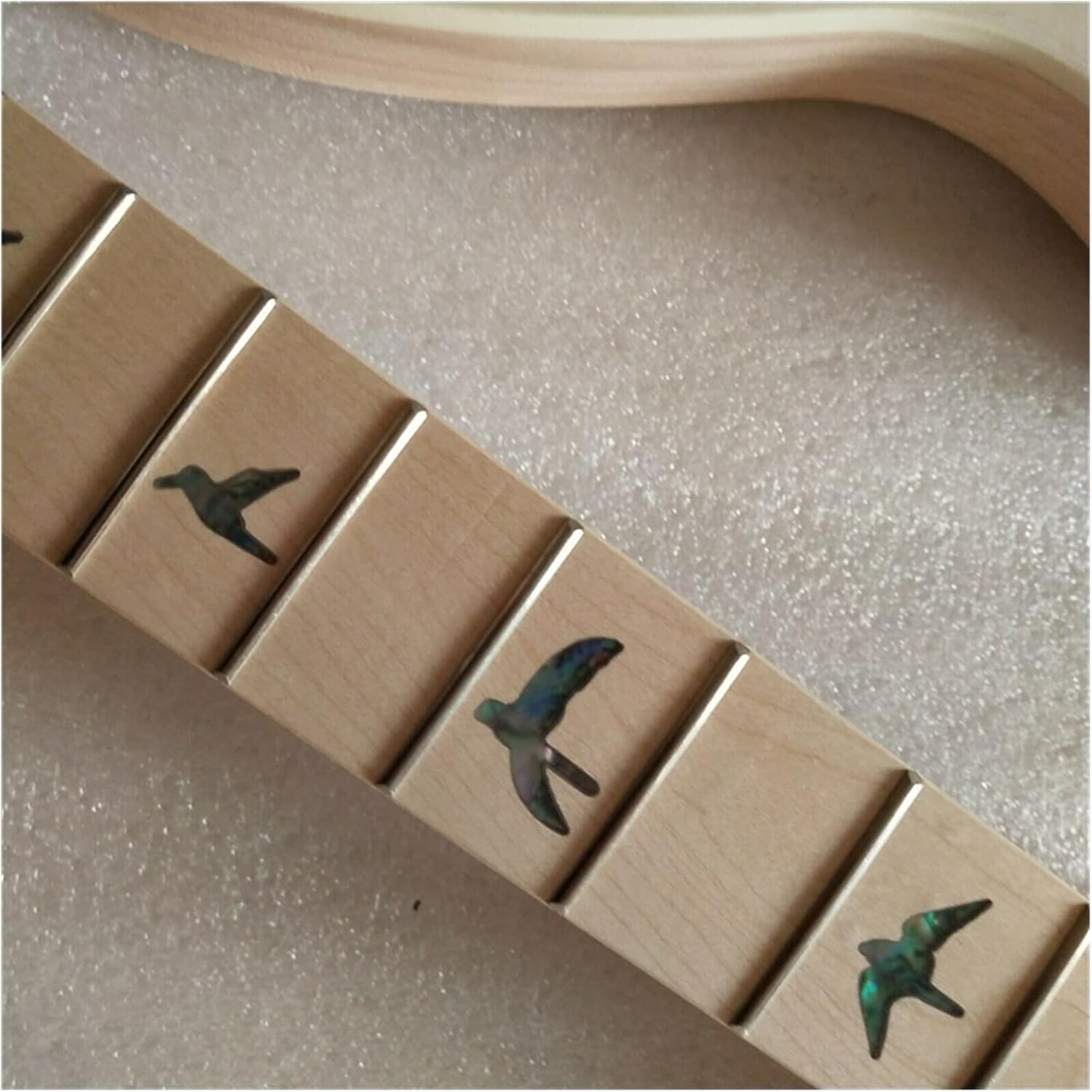 Unfinished Guitar Body 1 Set Unfinished Guitar Neck and Body Electric Guitar Kit Guitar DIY Accessory