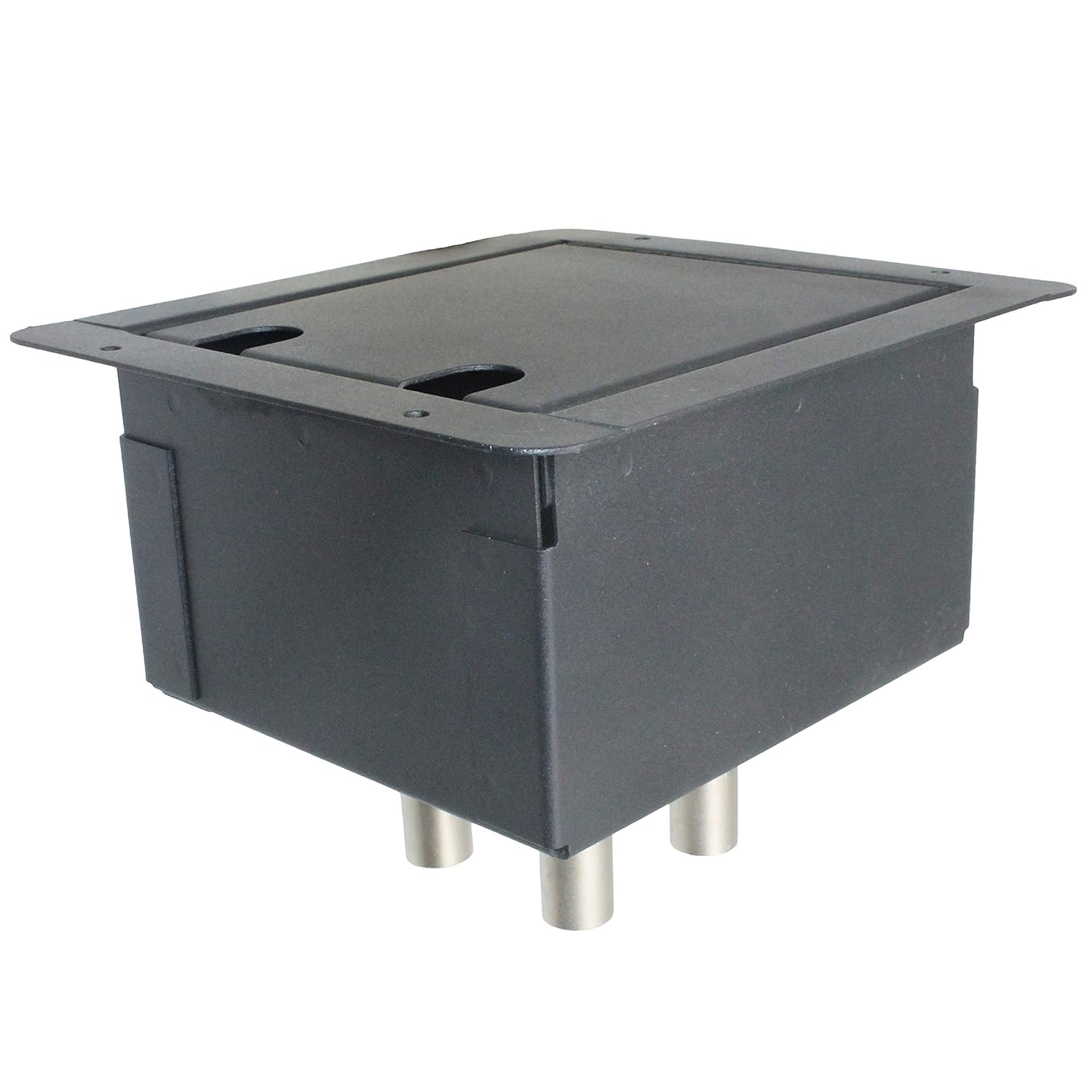 Recessed Floor Stage Box with 4 XLR Female to Male Passthrough Jacks