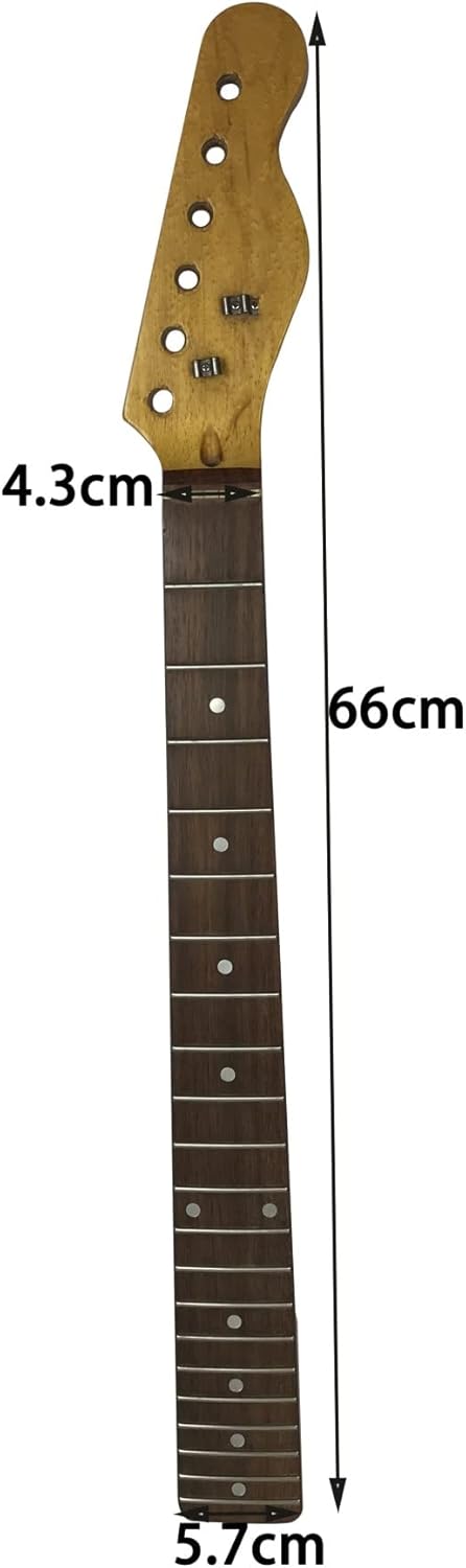 TSTS Electric Guitar Neck 21 Fret Rosewood Fretboard Maple Wood Smooth Edge for TL Guitar Accessories Guitar ​Neck Replacement