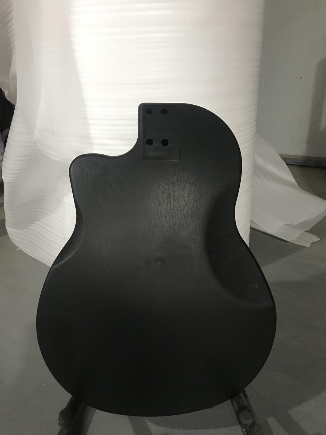 FLFL 1Pcs 39 Inch Acoustic Guitar Body 6 Strings Round Back Cutaway Design Folk Guitarra Panel Unfinished Guitar Kit