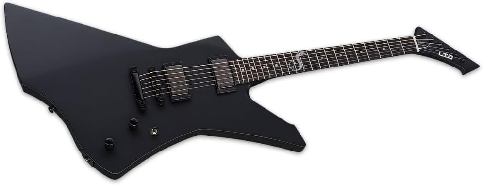 ESP Guitars LSNAKEBYTEBLKS James Hetfield Signature Series Electric Guitar, Black Satin (LSNAKEBYTEBLKS)