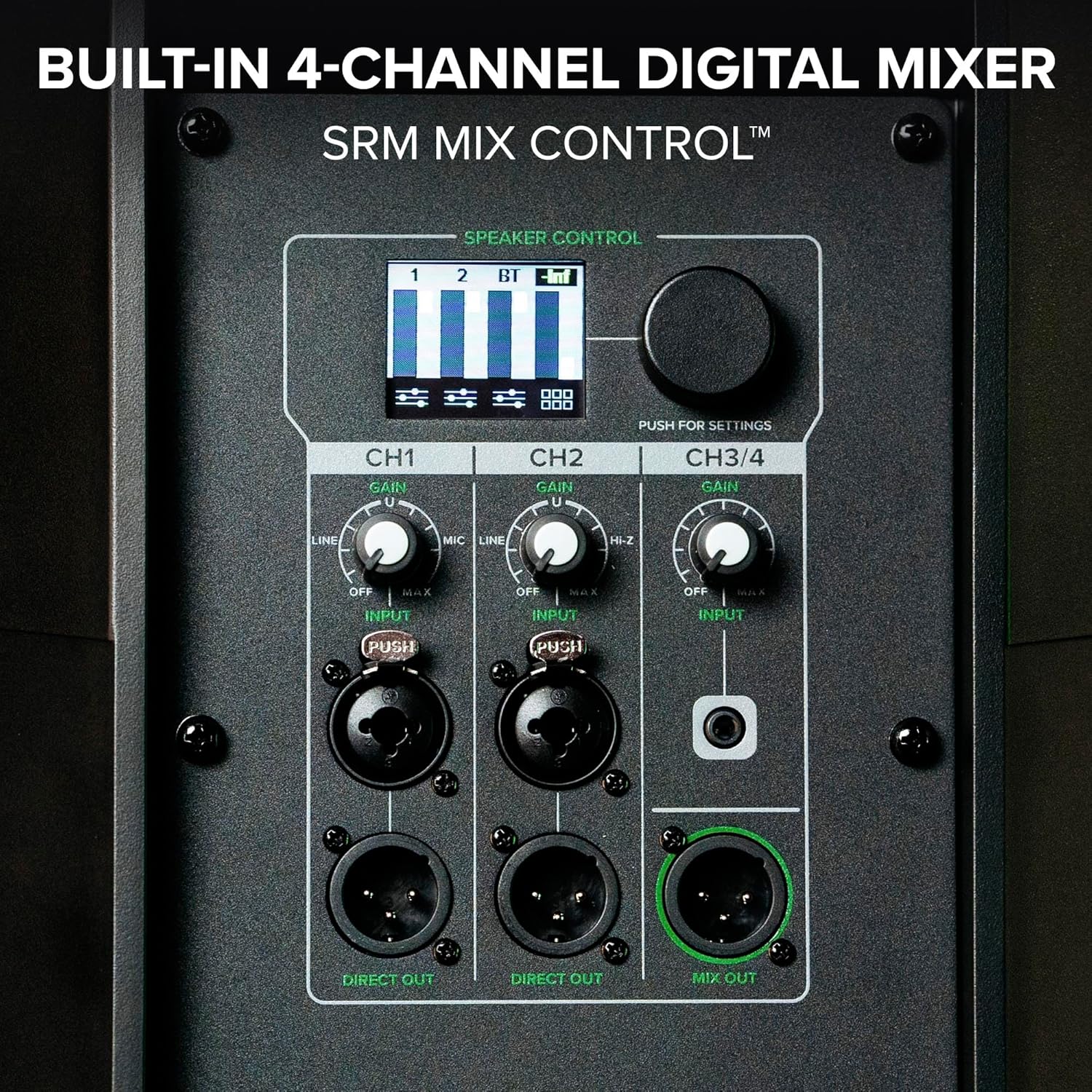 Mackie SRM V-Class Series, 10-Inch 2000W High-Performance Loudspeaker, Powered - Black (SRM210 V-Class)