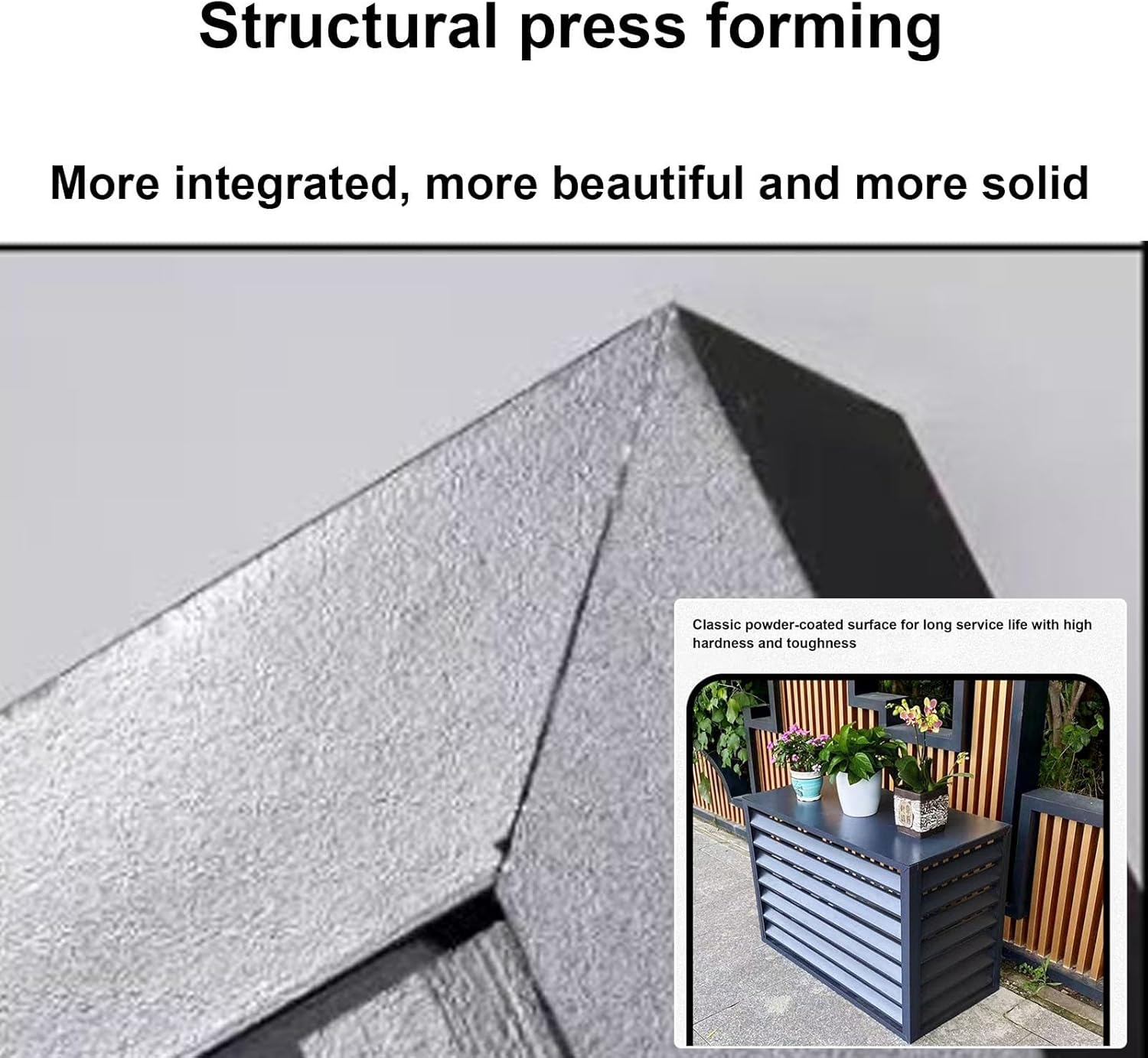 Air Conditioner Outdoor Unit Protective Cover,Air Conditioner Outdoor Unit Aluminum Cover,Outdoor Unit Mini Split air Conditioner Cover,Noise Reduction,Dustproof and Waterproof,Suitable for Outdoor (